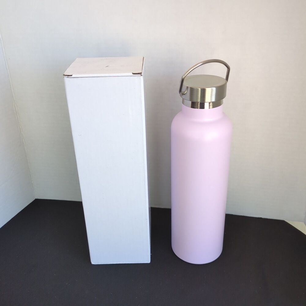 Pink Water Bottle / Tumbler , 10" Tall, New